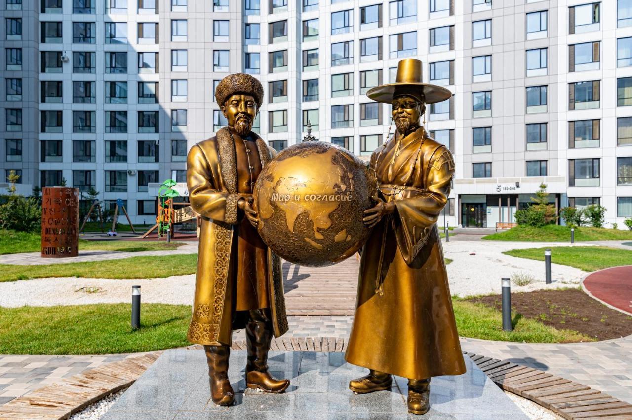 Bi-City Seoul Компактная 2-Комнатная Дизайнерская Astana Dış mekan fotoğraf